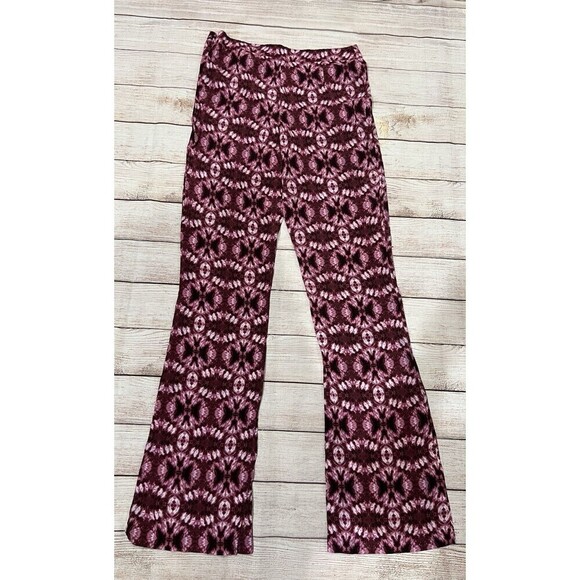 H&M Viscose Bootcut Printed Tie-Dye Pattern, Pants Size 6 Lightweight - Picture 3 of 7